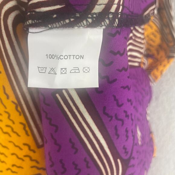 Mae Otti Flowy Flare Womens Dress Colorful 2XL Cotton Art Abstract - Picture 8 of 16